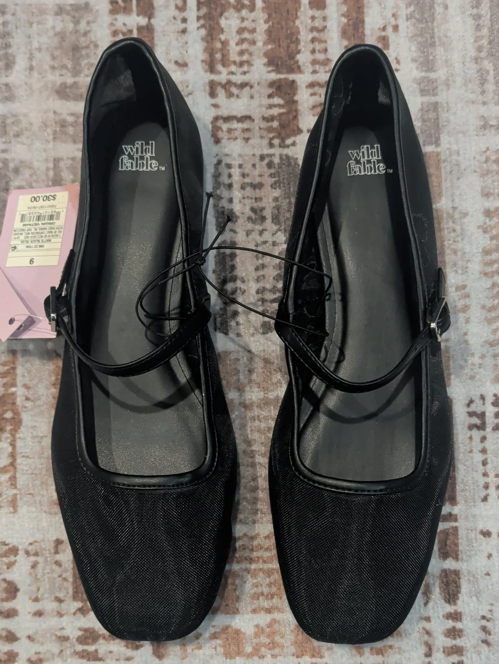 Wild Fable Black Matte Elsa Mary Jane Flats